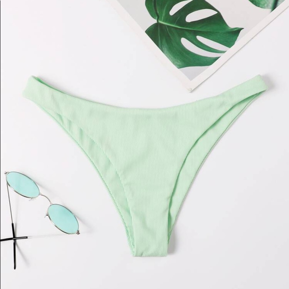 shein mint green bikini bottoms